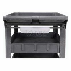 Global Industrial Utility Cart w/3 Shelves & 5" Casters, 500 lb. Capacity, 46"L x 25"W x 33"H 48 Global Industrial Utility Cart w/3 Shelves & 5" Casters, 500 lb. Capacity, 46"L x 25"W x 33"H -Utility Carts Elegant store 242086 06