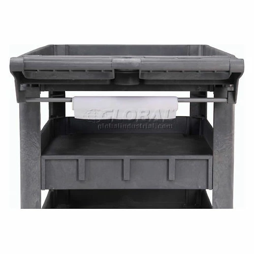 Global Industrial Utility Cart w/3 Shelves & 5" Casters, 500 lb. Capacity, 46"L x 25"W x 33"H 16 Global Industrial Utility Cart w/3 Shelves & 5" Casters, 500 lb. Capacity, 46"L x 25"W x 33"H - Image 16