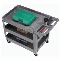 Global Industrial Utility Cart w/3 Shelves & 5" Casters, 500 lb. Capacity, 46"L x 25"W x 33"H 47 Global Industrial Utility Cart w/3 Shelves & 5" Casters, 500 lb. Capacity, 46"L x 25"W x 33"H -Utility Carts Elegant store 242086 07
