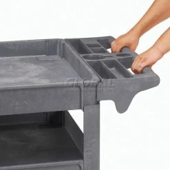 Global Industrial Utility Cart w/3 Shelves & 5" Casters, 500 lb. Capacity, 46"L x 25"W x 33"H 49 Global Industrial Utility Cart w/3 Shelves & 5" Casters, 500 lb. Capacity, 46"L x 25"W x 33"H -Utility Carts Elegant store 242086 10