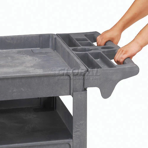 Global Industrial Utility Cart w/3 Shelves & 5" Casters, 500 lb. Capacity, 46"L x 25"W x 33"H 17 Global Industrial Utility Cart w/3 Shelves & 5" Casters, 500 lb. Capacity, 46"L x 25"W x 33"H - Image 17