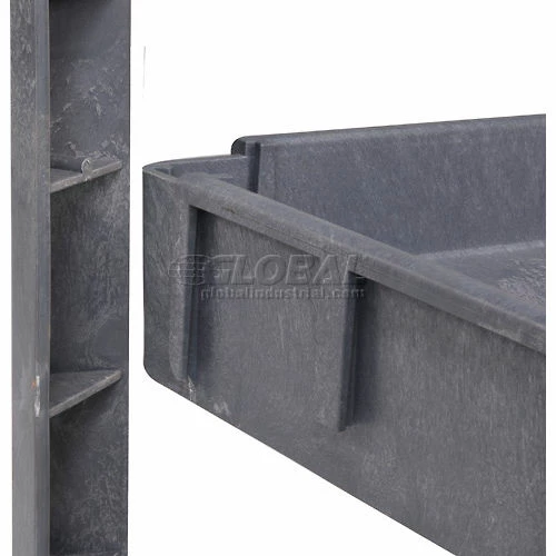 Global Industrial Utility Cart w/3 Shelves & 6" Casters, 500 lb. Capacity, 46"L x 25"W x 35"H 24 Global Industrial Utility Cart w/3 Shelves & 6" Casters, 500 lb. Capacity, 46"L x 25"W x 35"H - Image 24