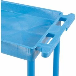 Luxor® BUSTC11BU Blue 2 Shelf Tray Shelf Plastic Cart 24 x 18 -Utility Carts Elegant store 251937BL 03