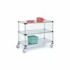 Nexel® Adjustable Shelf Cart w/3 Shelves, 800 Ib. Capacity, 72"L x 18"W x 40"H