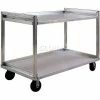 New Age Industrial New Age Aluminum Correctional Cart, 2000 lb. Capacity, 37"L x 22"W x 41"H, Silver