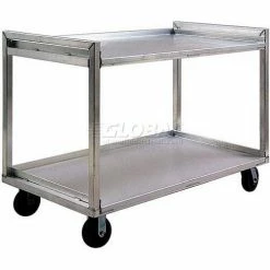 New Age Industrial New Age Aluminum Correctional Cart, 2000 lb. Capacity, 37"L x 22"W x 41"H, Silver