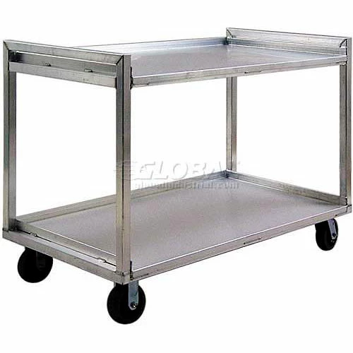 New Age Industrial New Age Aluminum Correctional Cart, 2000 lb. Capacity, 37"L x 22"W x 41"H, Silver 1 New Age Industrial New Age Aluminum Correctional Cart, 2000 lb. Capacity, 37"L x 22"W x 41"H, Silver
