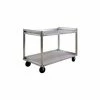 New Age Industrial New Age Aluminum Correctional Cart, 2000 lb. Capacity, 37"L x 29"W x 41"H, Silver
