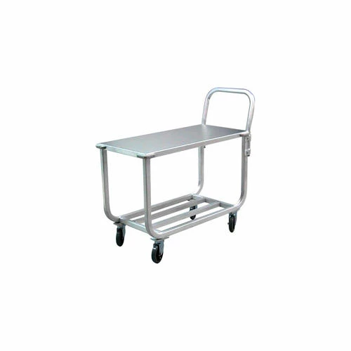 New Age Industrial New Age Tubular Aluminum Utility Cart, 700 lb. Capacity, 45-1/4"L x 19"W x 40"H, Silver 1 New Age Industrial New Age Tubular Aluminum Utility Cart, 700 lb. Capacity, 45-1/4"L x 19"W x 40"H, Silver