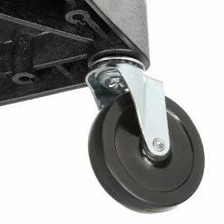 Luxor Plastic Utility Cart w/2 Shelves, 200 lb. Capacity, 24"L x 18"W x 33-1/2"H, Black -Utility Carts Elegant store 334538BK 10