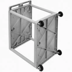 Luxor Plastic Utility Cart w/2 Shelves, 250 lb. Capacity, 32"L x 24"W x 34"H, Gray -Utility Carts Elegant store 334538GY 07