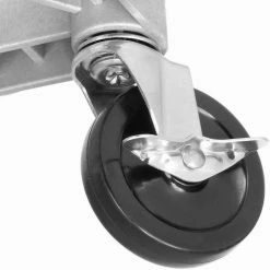 Luxor Plastic Utility Cart w/2 Shelves, 250 lb. Capacity, 32"L x 24"W x 34"H, Gray -Utility Carts Elegant store 334538GY 09