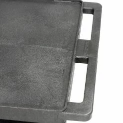 Luxor Plastic Utility Cart w/3 Shelves, 250 lb. Capacity, 24"L x 18"W x 34"H, Black -Utility Carts Elegant store 334539BK 08