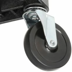 Luxor Plastic Utility Cart w/3 Shelves, 250 lb. Capacity, 24"L x 18"W x 34"H, Black -Utility Carts Elegant store 334539BK 10