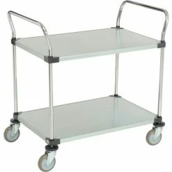 Nexel® Galvanized Steel Utility Cart w/2 Shelves, 800 lb. Capacity, 36"L x 24"W x 38"H