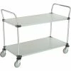 Nexel® Galvanized Steel Utility Cart w/2 Shelves, 800 lb. Capacity, 48"L x 24"W x 38"H