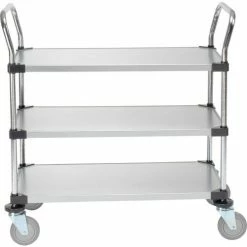 Nexel® Galvanized Steel Utility Cart w/3 Shelves, 800 lb. Capacity, 36"L x 18"W x 38"H -Utility Carts Elegant store 489065 07