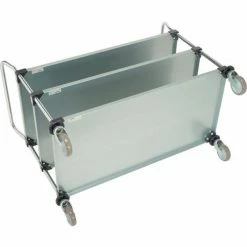 Nexel® Galvanized Steel Utility Cart w/3 Shelves, 800 lb. Capacity, 48"L x 24"W x 38"H -Utility Carts Elegant store 489067 02