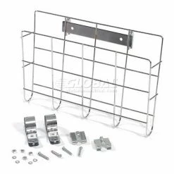 Nexel® Chrome Curbside Cart w/3 Shelves & Pneumatic Casters, 1200 Ib, 60"L x 21"W x 43"H -Utility Carts Elegant store 489070 32 51