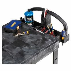 Rubbermaid® Plastic Flat Top Utility Cart, 2 Shelf, 44"Lx25"W, 5" Casters, Black -Utility Carts Elegant store 489492 03