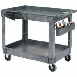 Global Industrial Utility Cart w/ 2 Shelves & 5" Casters, 500 lb. Capacity, 40"L x 26"W x 33"H 34 Global Industrial Utility Cart w/ 2 Shelves & 5" Casters, 500 lb. Capacity, 40"L x 26"W x 33"H -Utility Carts Elegant store 498526A 09