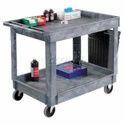 Global Industrial Utility Cart w/ 2 Shelves & 5" Casters, 500 lb. Capacity, 40"L x 26"W x 33"H 50 Global Industrial Utility Cart w/ 2 Shelves & 5" Casters, 500 lb. Capacity, 40"L x 26"W x 33"H -Utility Carts Elegant store 498526 med2