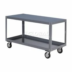 Global Industrial Portable Steel Table w/2 Shelves, 1200 lb. Capacity, 60"L x 30"W x 30"H 22 Global Industrial Portable Steel Table w/2 Shelves, 1200 lb. Capacity, 60"L x 30"W x 30"H -Utility Carts Elegant store 579221 04 4