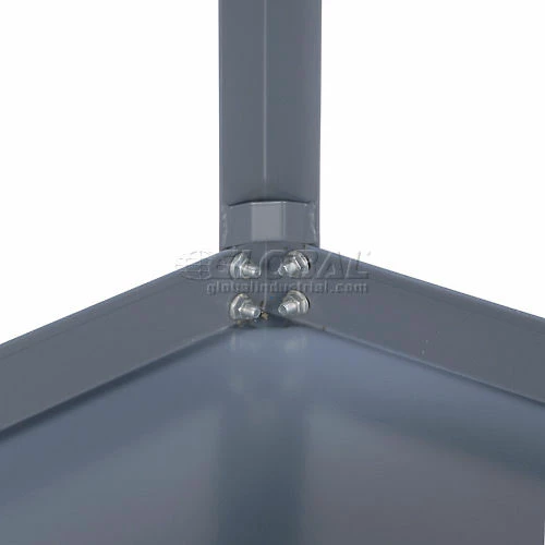 Global Industrial Portable Steel Table w/2 Shelves, 1200 lb. Capacity, 60"L x 30"W x 30"H 12 Global Industrial Portable Steel Table w/2 Shelves, 1200 lb. Capacity, 60"L x 30"W x 30"H - Image 12