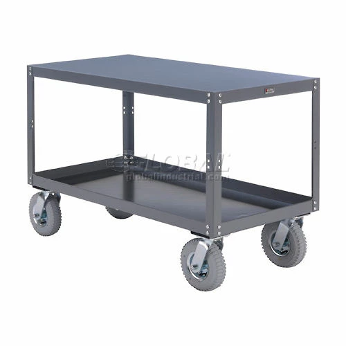 Global Industrial Portable Steel Table w/2 Shelves, 1200 lb. Capacity, 36"L x 24"W x 33-1/2"H 2 Global Industrial Portable Steel Table w/2 Shelves, 1200 lb. Capacity, 36"L x 24"W x 33-1/2"H - Image 2