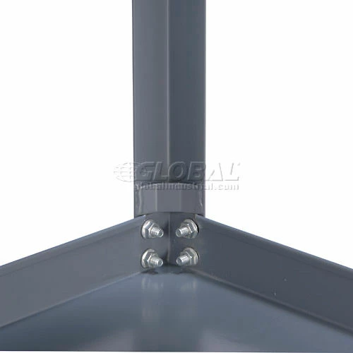 Global Industrial Portable Steel Table w/2 Shelves, 1200 lb. Capacity, 36"L x 24"W x 33-1/2"H 5 Global Industrial Portable Steel Table w/2 Shelves, 1200 lb. Capacity, 36"L x 24"W x 33-1/2"H - Image 5