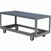 Global Industrial™ Portable Steel Table w/1 Shelf, 1200 lb. Capacity, 72"L x 36"W x 30"H