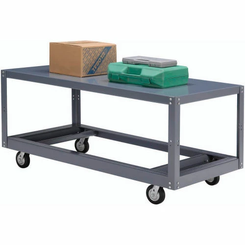Global Industrial Portable Steel Table w/1 Shelf, 1200 lb. Capacity, 48"L x 24"W x 30"H 9 Global Industrial Portable Steel Table w/1 Shelf, 1200 lb. Capacity, 48"L x 24"W x 30"H - Image 9