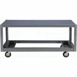 Global Industrial™ Portable Steel Table w/1 Shelf, 1200 lb. Capacity, 60"L x 30"W x 30"H -Utility Carts Elegant store 752233 09 2