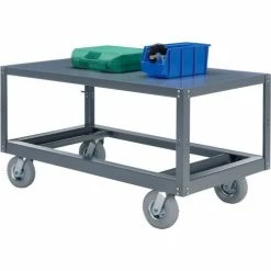 Global Industrial Portable Steel Table w/1 Shelf, 1200 lb. Capacity, 36"L x 24"W x 33-1/2"H