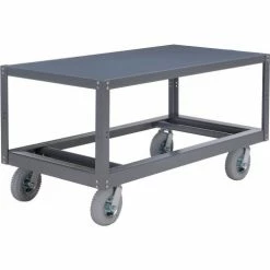 Global Industrial Portable Steel Table w/1 Shelf, 1200 lb. Capacity, 60"L x 30"W x 33-1/2"H 29 Global Industrial Portable Steel Table w/1 Shelf, 1200 lb. Capacity, 60"L x 30"W x 33-1/2"H -Utility Carts Elegant store 752243 03 2
