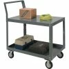 Global Industrial™ Service Cart w/2 Shelves, 1200 lb. Capacity, 48"L x 30"W x 30"H, Gray