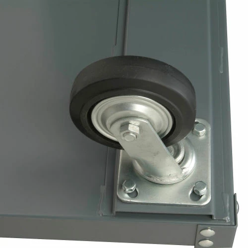 Global Industrial Service Cart w/2 Shelves, 1200 lb. Capacity, 48"L x 24"W x 27"H, Gray 8 Global Industrial Service Cart w/2 Shelves, 1200 lb. Capacity, 48"L x 24"W x 27"H, Gray - Image 8