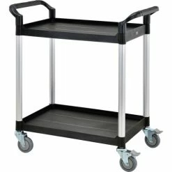 Global Industrial Service Cart w/2 Shelves, 440 lb. Capacity, 26"L x 17"W x 37"H, Black 18 Global Industrial Service Cart w/2 Shelves, 440 lb. Capacity, 26"L x 17"W x 37"H, Black -Utility Carts Elegant store 800269 02