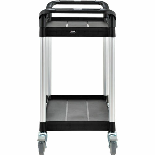 Global Industrial Service Cart w/2 Shelves, 440 lb. Capacity, 26"L x 17"W x 37"H, Black 4 Global Industrial Service Cart w/2 Shelves, 440 lb. Capacity, 26"L x 17"W x 37"H, Black - Image 4
