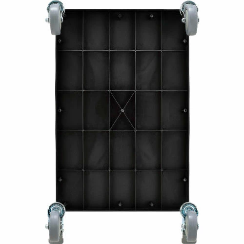 Global Industrial Service Cart w/2 Shelves, 440 lb. Capacity, 26"L x 17"W x 37"H, Black 7 Global Industrial Service Cart w/2 Shelves, 440 lb. Capacity, 26"L x 17"W x 37"H, Black - Image 7