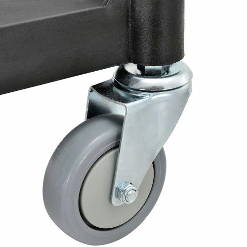 Global Industrial Service Cart w/2 Shelves, 440 lb. Capacity, 26"L x 17"W x 37"H, Black 10 Global Industrial Service Cart w/2 Shelves, 440 lb. Capacity, 26"L x 17"W x 37"H, Black - Image 10