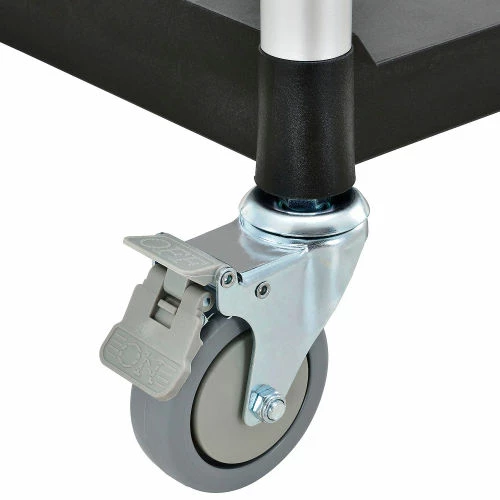 Global Industrial Service Cart w/2 Shelves, 440 lb. Capacity, 26"L x 17"W x 37"H, Black 12 Global Industrial Service Cart w/2 Shelves, 440 lb. Capacity, 26"L x 17"W x 37"H, Black - Image 12