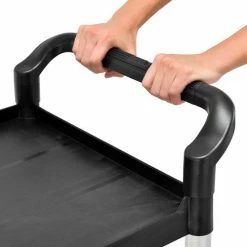 Global Industrial™ Service Cart w/3 Shelves, 550 lb. Capacity, 26"L x 17"W x 39"H, Black -Utility Carts Elegant store 800270 08