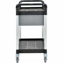 Global Industrial Utility Cart, 2 Shelves, 2 Drawers, 440 lb. Cap, 26"L x 17"W x 37"H, Black 23 Global Industrial Utility Cart, 2 Shelves, 2 Drawers, 440 lb. Cap, 26"L x 17"W x 37"H, Black -Utility Carts Elegant store 800271 05