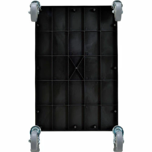 Global Industrial Utility Cart, 2 Shelves, 2 Drawers, 440 lb. Cap, 26"L x 17"W x 37"H, Black 8 Global Industrial Utility Cart, 2 Shelves, 2 Drawers, 440 lb. Cap, 26"L x 17"W x 37"H, Black - Image 8