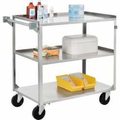 Global Industrial™ Steel Utility Cart, 300 lb. Capacity, 30-3/4"L x 18-3/8"W x 33"H