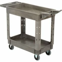Global Industrial Utility Cart w/2 Shelves, 500 lb. Cap, 38"L x 17-1/2"W x 32-1/2"H, Gray 41 Global Industrial Utility Cart w/2 Shelves, 500 lb. Cap, 38"L x 17-1/2"W x 32-1/2"H, Gray -Utility Carts Elegant store 800299 07