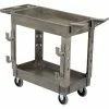 Global Industrial™ Tray Top Utility Cart w/2 Shelves, 500 lb. Cap, 38"L x 17-1/2"W x 32-1/2"H
