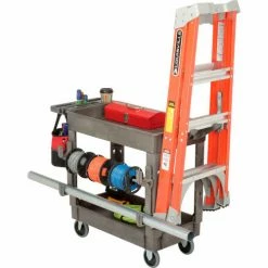 Global Industrial Utility Cart w/2 Shelves, 500 lb. Cap, 38"L x 17-1/2"W x 32-1/2"H, Gray 44 Global Industrial Utility Cart w/2 Shelves, 500 lb. Cap, 38"L x 17-1/2"W x 32-1/2"H, Gray -Utility Carts Elegant store 800299 10