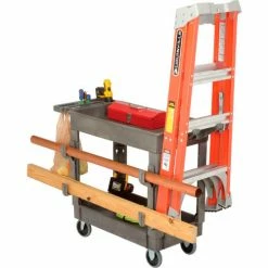 Global Industrial Utility Cart w/2 Shelves, 500 lb. Cap, 38"L x 17-1/2"W x 32-1/2"H, Gray 45 Global Industrial Utility Cart w/2 Shelves, 500 lb. Cap, 38"L x 17-1/2"W x 32-1/2"H, Gray -Utility Carts Elegant store 800299 11